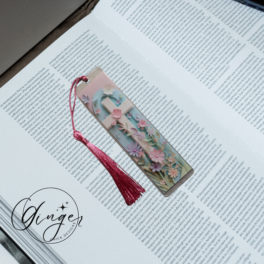 White Cross Acrylic Bookmarks