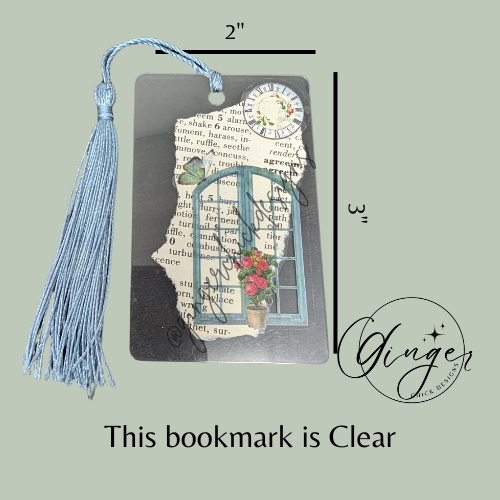 Window Dictionary Acrylic Bookmark