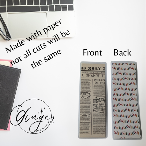 Wizard Newspaper Laminated Bookmark