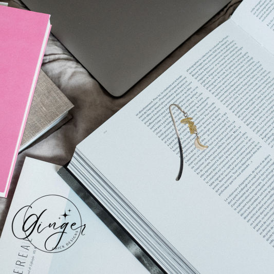 Yellow Moon Hook Bookmark