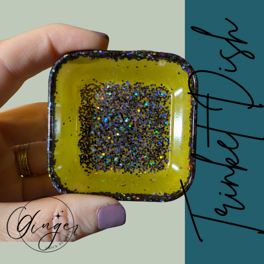 Bumble Bee Square Trinket Dish