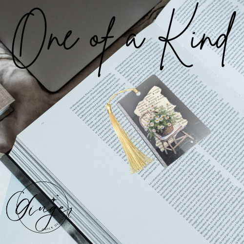 Basket of Daisies Dictionary Acrylic Bookmark