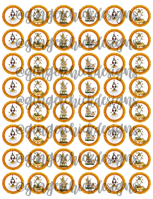 Bee Gnome Bottle Cap Images