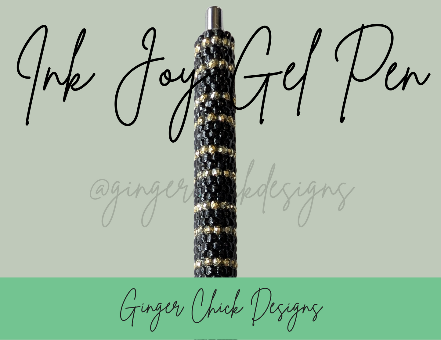 Black and Gold Diamond Art Ink Joy Gel Pen