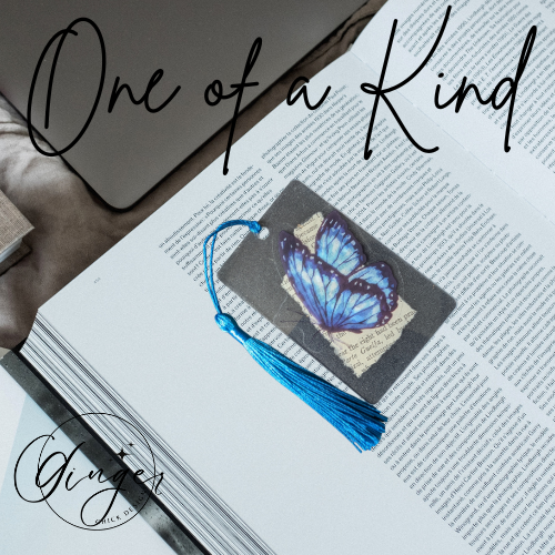 Blue Butterfly Dictionary Acrylic Bookmark