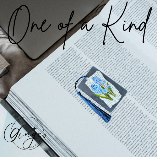 Blue Hyacinth Dictionary Acrylic Bookmark