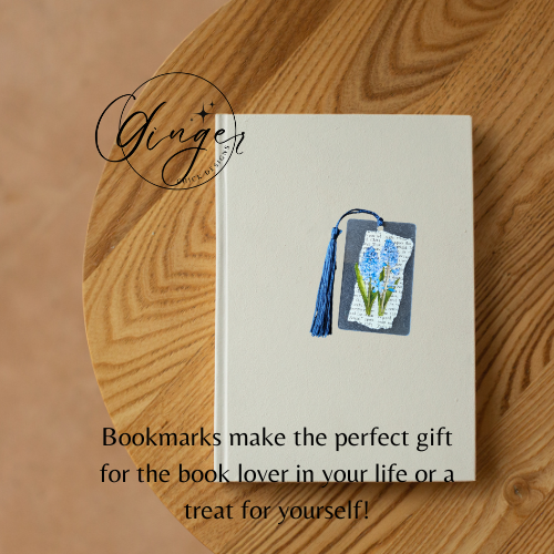 Blue Hyacinth Dictionary Acrylic Bookmark