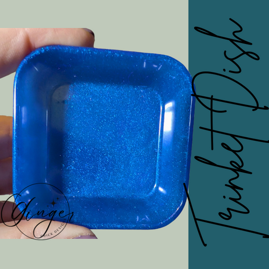 Blue Sea Square Trinket Dish