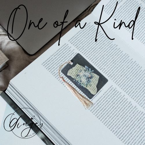 Bridal Flowers Dictionary Acrylic Bookmark