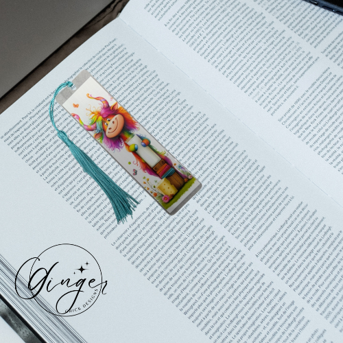 Circus Cow Acrylic Bookmark