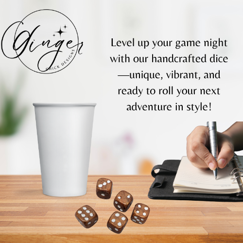 Copper Small D6 Dice Set