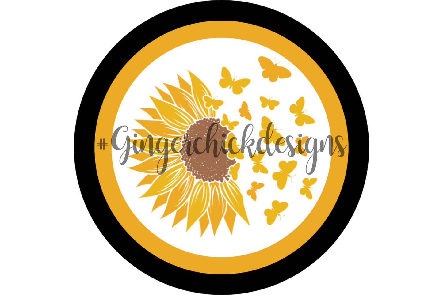 Sunflower Pin-Back Design