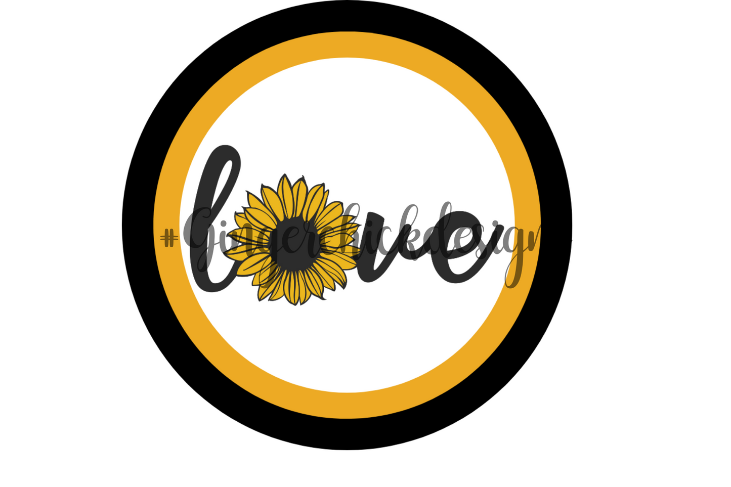 Sunflower Pin-Back Design