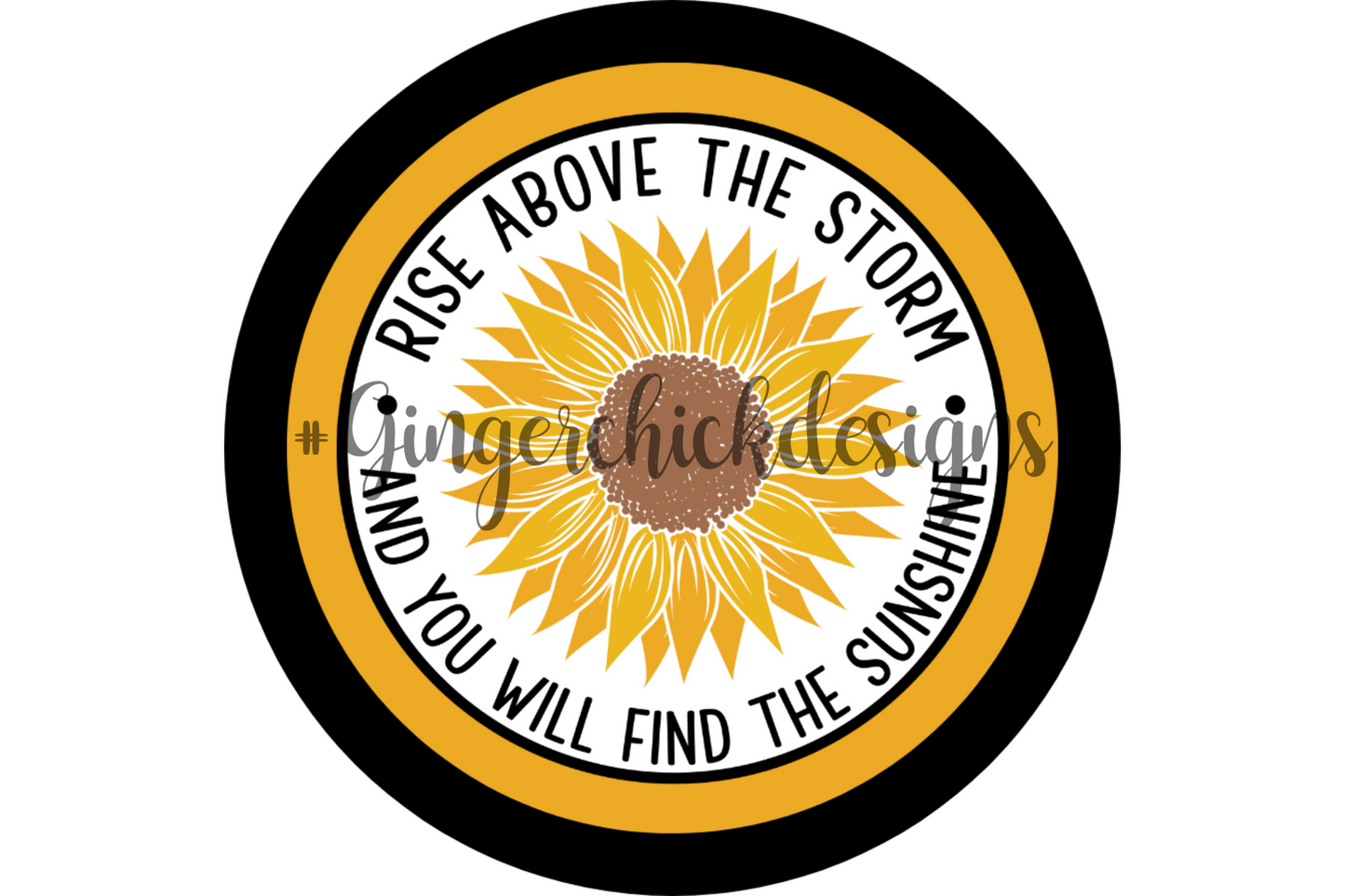 Sunflower Pin-Back Design