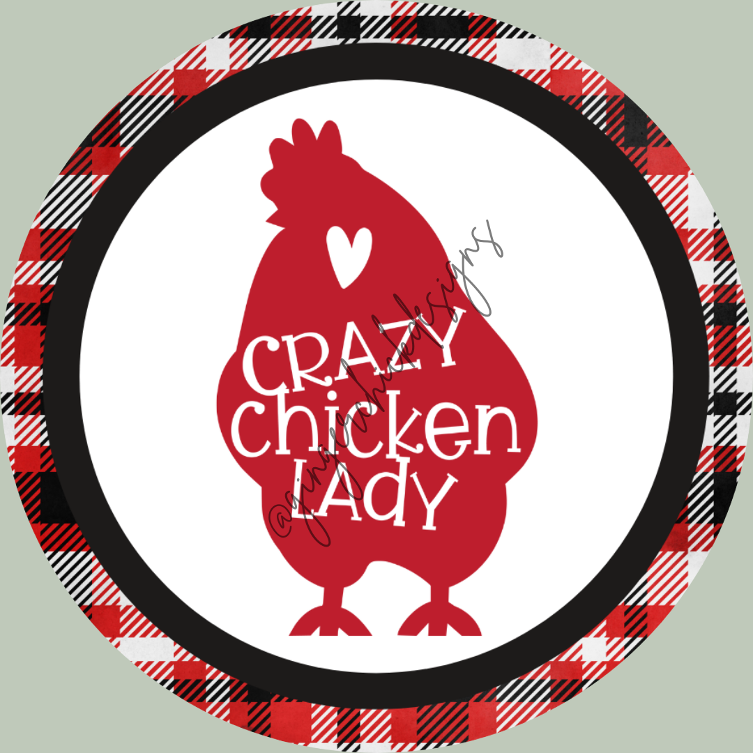 Crazy Chicken Lady 3-Inch Paperclip Bookmark