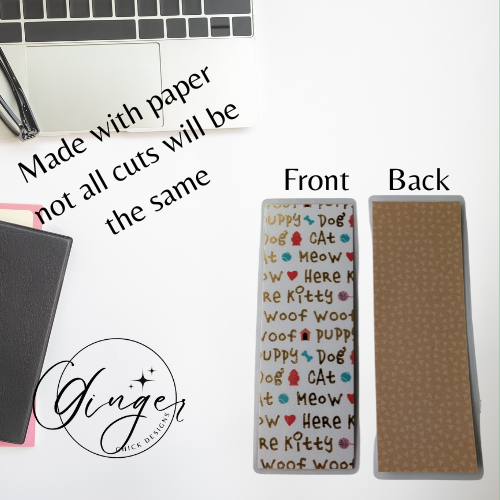 Dog and Cat Lover Laminated Bookmark