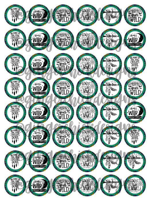 Embrace your Wild Bottle Cap Images