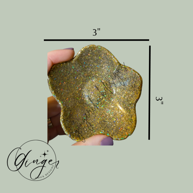 Gold Flower Trinket Dish