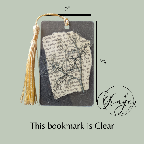 Holly Tree Dictionary Acrylic Bookmark