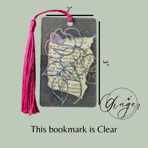 Holographic Rose Dictionary Acrylic Bookmark
