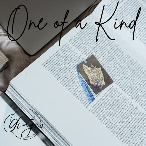 Holographic Rose Blossom Dictionary Acrylic Bookmark