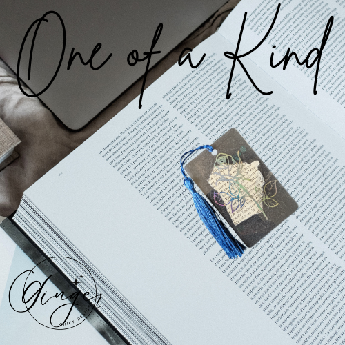 Holographic Rose Stem Dictionary Acrylic Bookmark