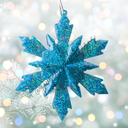 Ice Queen Resin Snowflake Ornament