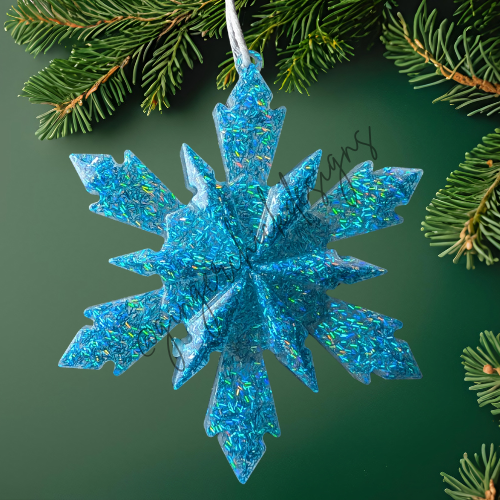 Ice Queen Resin Snowflake Ornament
