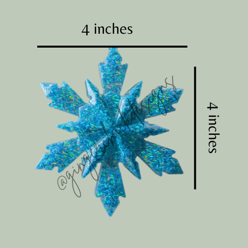 Ice Queen Resin Snowflake Ornament