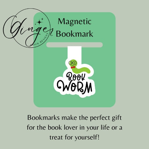 Magnetic Bookmark Instant Download, bookish merch, cute bookmarks, bookworm gift, reading bookmark, bibliophile, book accessories