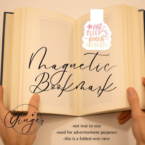 Magnetic Bookmark Instant Download, bookish merch, cute bookmarks, bookworm gift, reading bookmark, bibliophile, book accessories