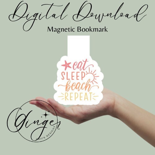 Magnetic Bookmark Instant Download, bookish merch, cute bookmarks, bookworm gift, reading bookmark, bibliophile, book accessories