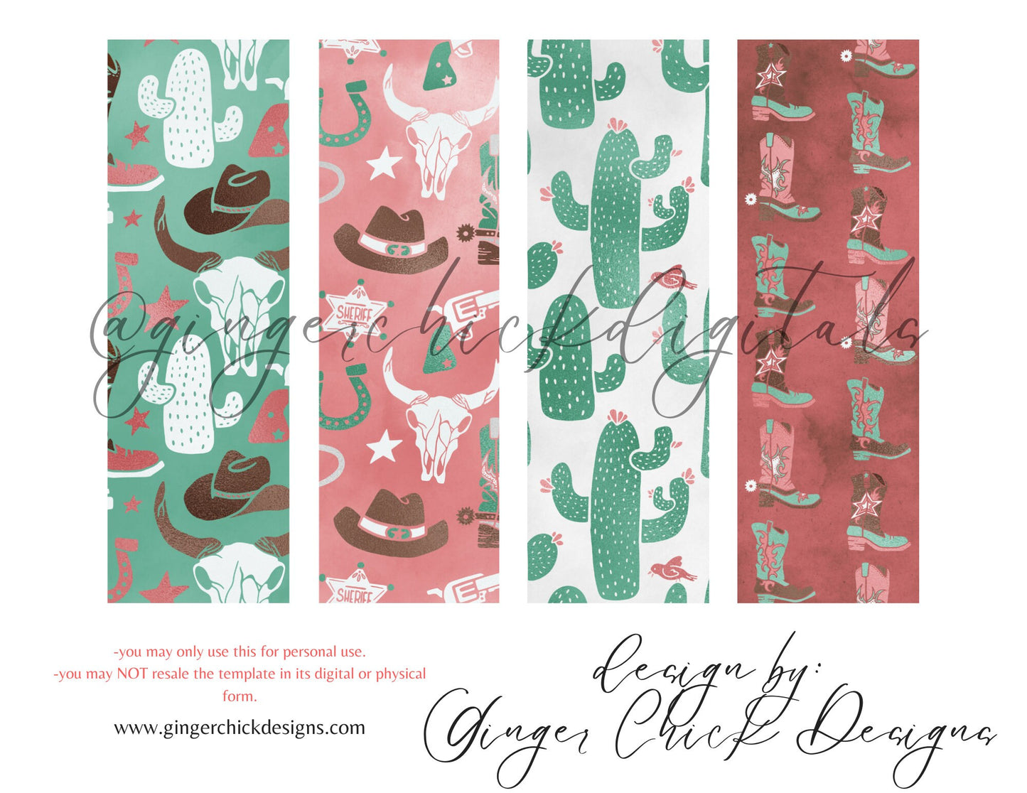 Cowgirl - digital bookmark, digital download, book lovers, reading, inspirational