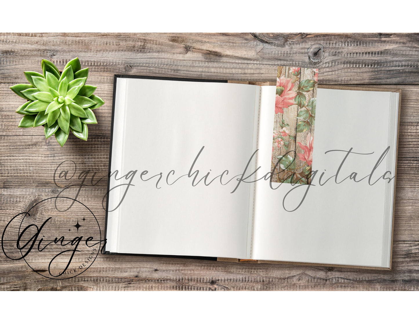 Pink Flower Barn - digital bookmark, digital download, book lovers, reading, inspirational