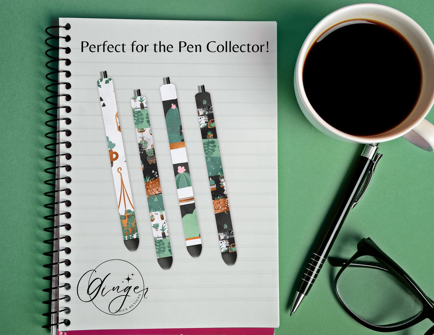 Pen Wraps | Pen skins | Plant Lover | 4 designs | PNG/JPEG