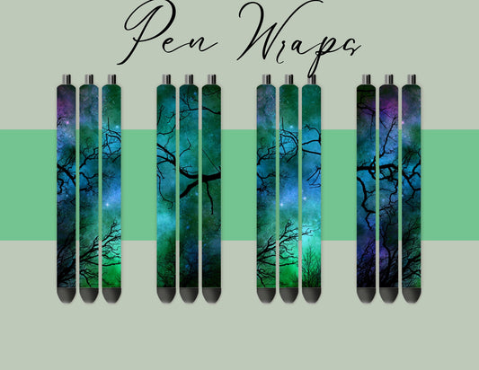 Pen Wraps | Pen skins | Night Sky | 4 designs | PNG/JPEG