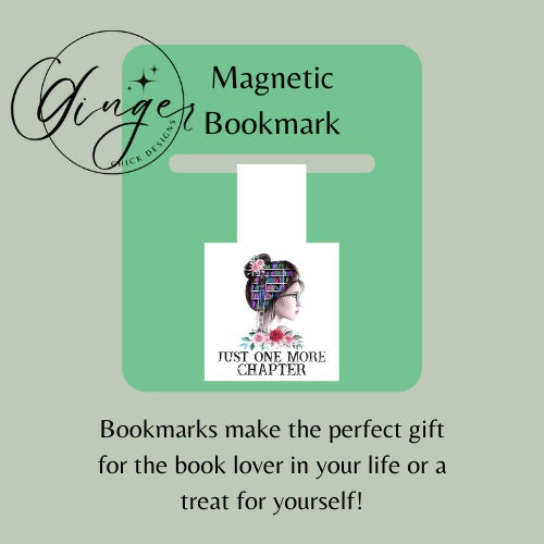 Magnetic Bookmark Instant Download, bookish merch, cute bookmarks, bookworm gift, reading bookmark, bibliophile, book accessories