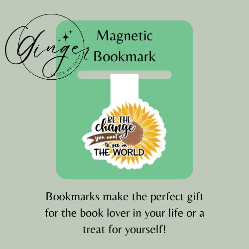 Magnetic Bookmark Instant Download, bookish merch, cute bookmarks, bookworm gift, reading bookmark, bibliophile, book accessories