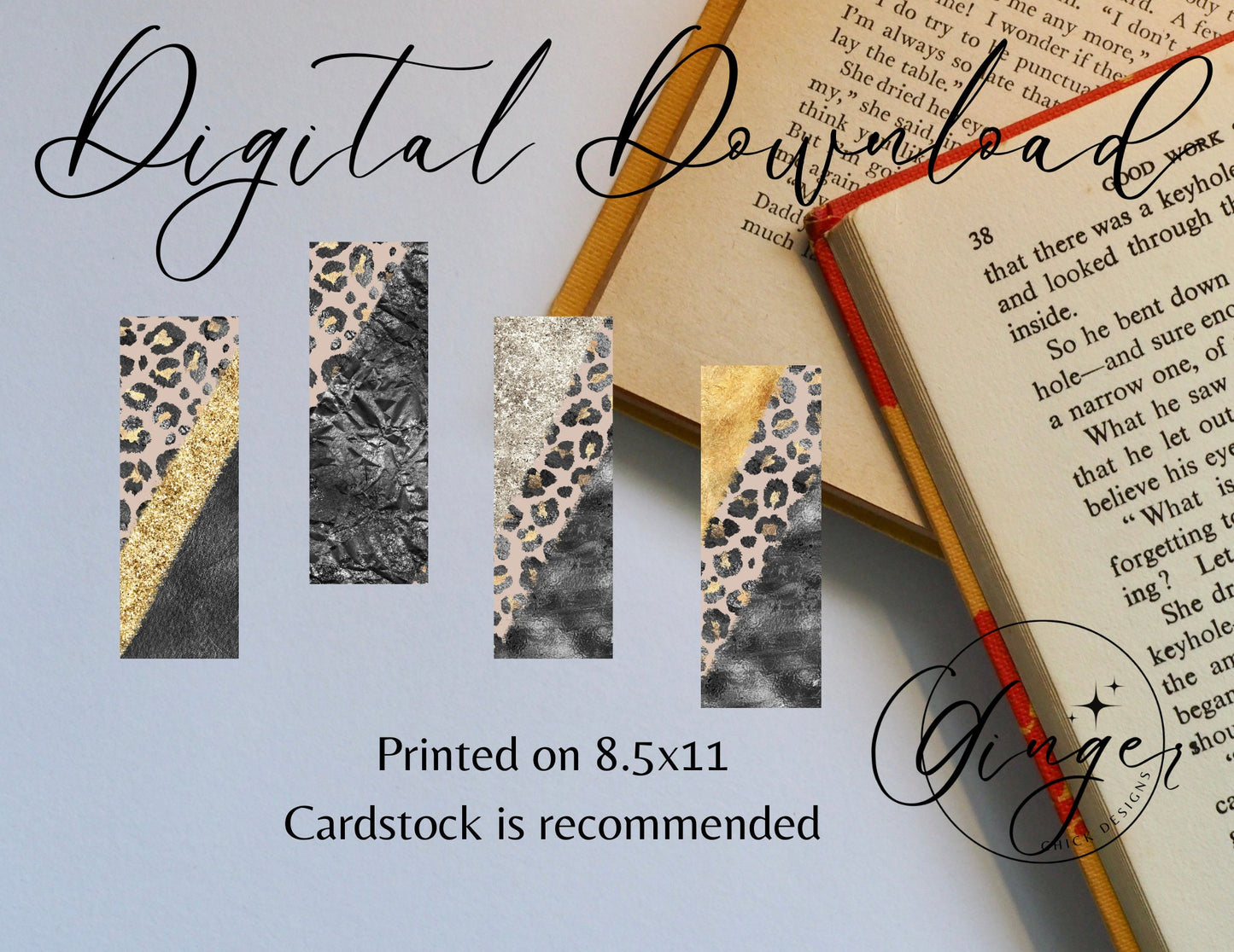 Leopard - digital bookmark, digital download, book lovers, reading, inspirational, not all those who wander