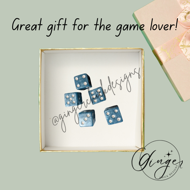 Light Blue Small Dice Set