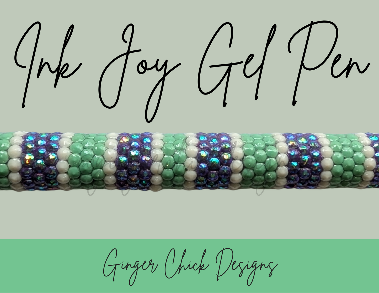 Mint and Purple Diamond Art Ink Joy Gel Pen