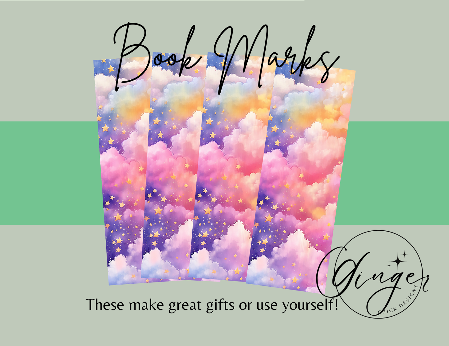 Rainbow Clouds Bookmark
