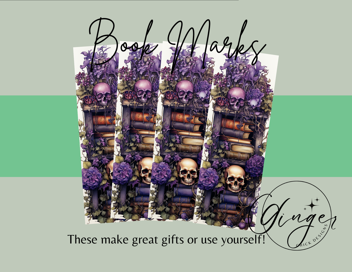 Purple Flowers Bookmark