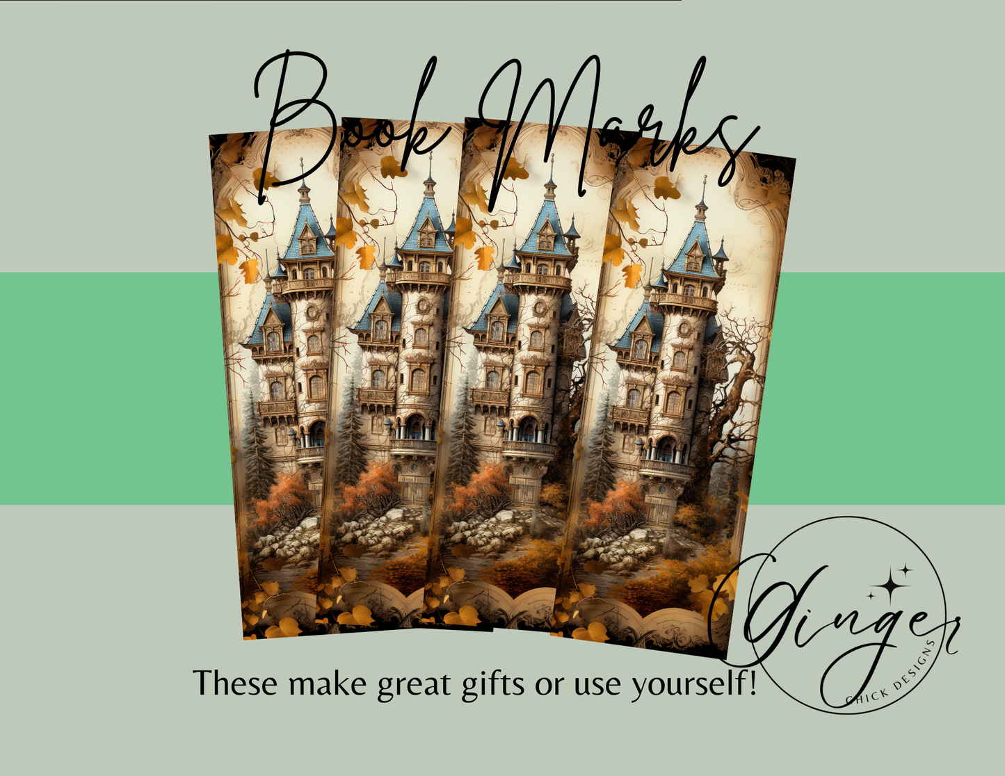 Goblincore Castle Bookmark