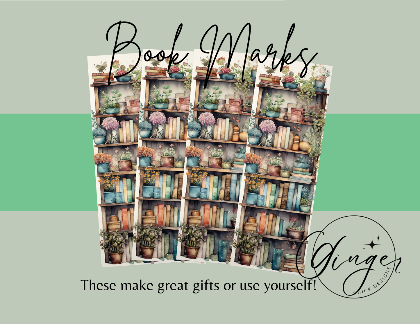 Full Bookshelf Bookmark