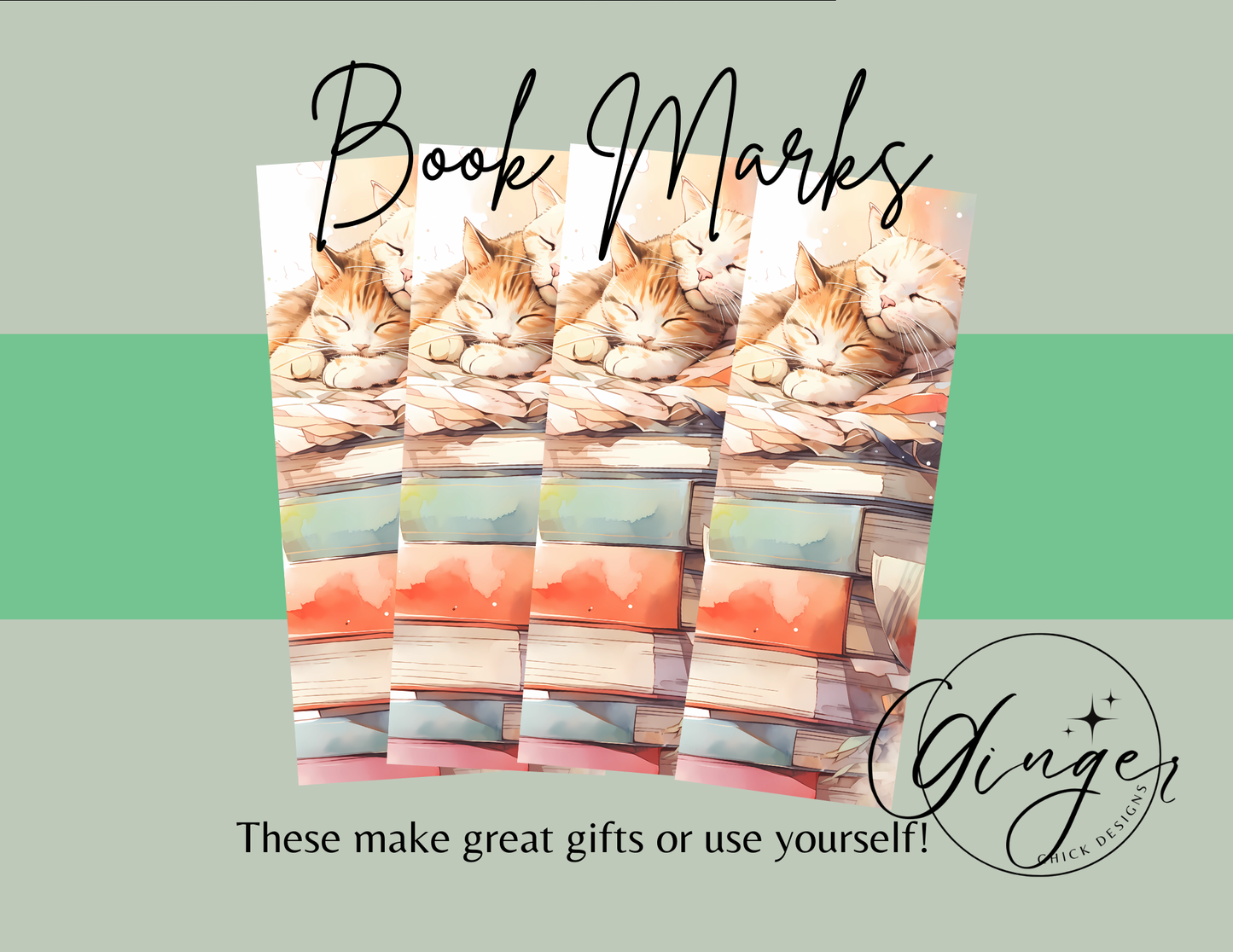 Two Kittens Sleeping Bookmark