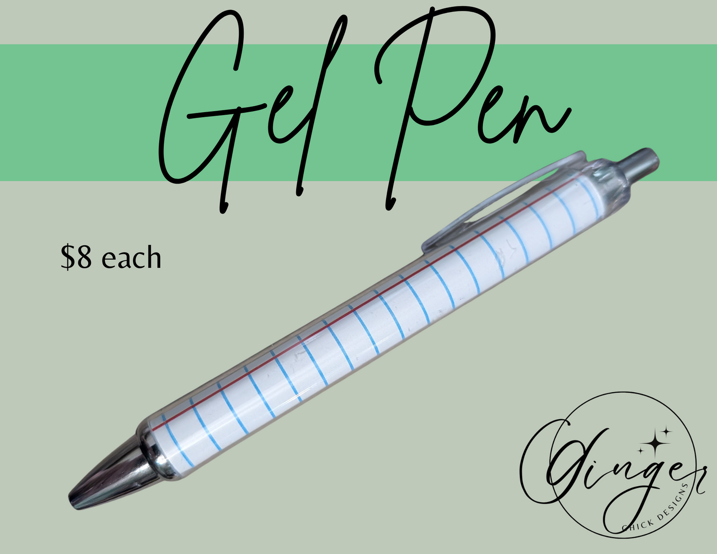 Notebook Paper Gel Pen