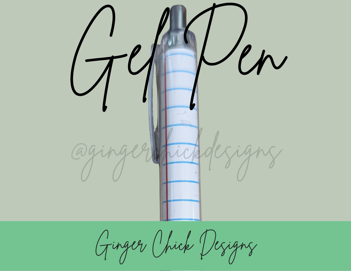 Notebook Paper Gel Pen