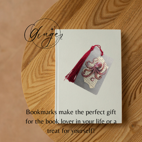 Octopus Dictionary Acrylic Bookmark