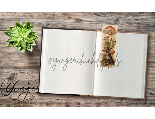 Mushroom Sublimation Bookmark